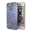 Gold Flaked Animal Purple iPhone 6/6s or 6/6s Plus 2-Piece Hybrid INK-Fuzed Case