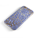 Gold Flaked Animal Purple iPhone 6/6s or 6/6s Plus 2-Piece Hybrid INK-Fuzed Case