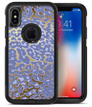 Gold Flaked Animal Purple 2 - iPhone X OtterBox Case & Skin Kits