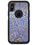 Gold Flaked Animal Purple 2 - iPhone X OtterBox Case & Skin Kits