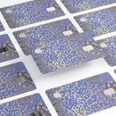 Gold Flaked Animal Purple - Premium Protective Decal Skin-Kit for the Apple Credit Card