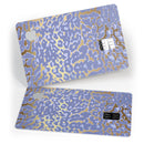 Gold Flaked Animal Purple - Premium Protective Decal Skin-Kit for the Apple Credit Card