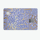 Gold Flaked Animal Purple - Premium Protective Decal Skin-Kit for the Apple Credit Card