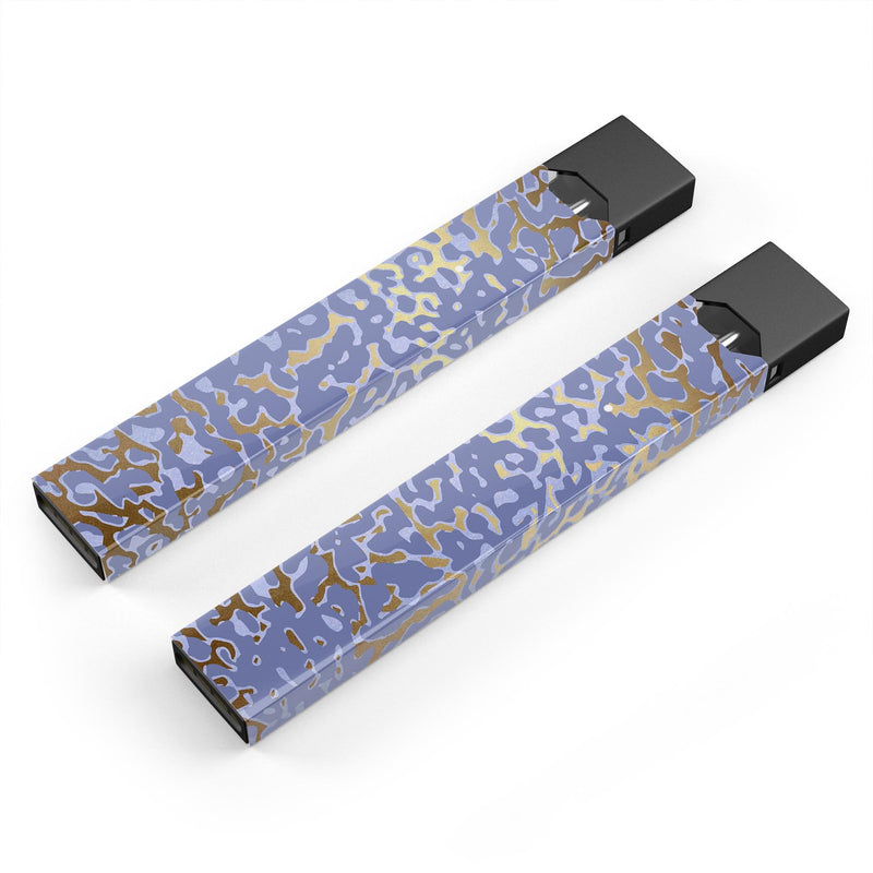 Gold Flaked Animal Purple - Premium Decal Protective Skin-Wrap Sticker compatible with the Juul Labs vaping device