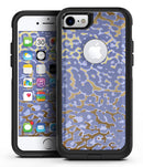 Gold Flaked Animal Purple - iPhone 7 or 7 Plus Commuter Case Skin Kit