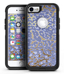 Gold Flaked Animal Purple - iPhone 7 or 8 OtterBox Case & Skin Kits