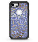Gold Flaked Animal Purple - iPhone 7 or 8 OtterBox Case & Skin Kits