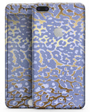 Gold Flaked Animal Purple - Skin-kit for the iPhone 8 or 8 Plus