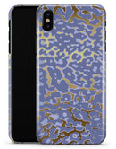 Gold Flaked Animal Purple - iPhone X Clipit Case