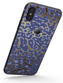 Gold Flaked Animal Purple - iPhone X Skin-Kit