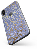 Gold Flaked Animal Purple - iPhone X Skin-Kit