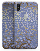 Gold Flaked Animal Purple - iPhone X Skin-Kit