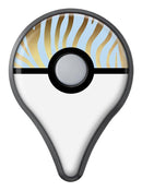 Gold Flaked Animal blue Zebra 2 Pokémon GO Plus Vinyl Protective Decal Skin Kit