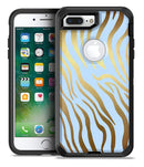 Gold Flaked Animal blue Zebra 2 - iPhone 7 Plus/8 Plus OtterBox Case & Skin Kits