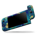 Gold Flaked Teal Oil // Skin Decal Wrap Kit for Nintendo Switch Console & Dock, Joy-Cons, Pro Controller, Lite, 3DS XL, 2DS XL, DSi, or Wii - Vinyl Skin Wrap for Nintendo Switch 2, OLED, Lite, Pro Controller, Wii & Classic Handhelds