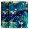 Gold Flaked Teal Oil - Full Body Skin Decal for the Apple iPad Pro 12.9", 11", 10.5", 9.7", Air or Mini (All Models Available)