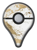Gold Foiled Marble v1 Pokémon GO Plus Vinyl Protective Decal Skin Kit
