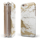 Gold Foiled Marble v1 iPhone 6/6s or 6/6s Plus 2-Piece Hybrid INK-Fuzed Case