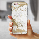 Gold Foiled Marble v1 iPhone 6/6s or 6/6s Plus 2-Piece Hybrid INK-Fuzed Case
