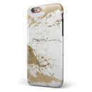 Gold Foiled Marble v1 iPhone 6/6s or 6/6s Plus 2-Piece Hybrid INK-Fuzed Case
