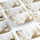 Gold Foiled Marble v1 - Premium Protective Decal Skin-Kit for the Apple Credit Card
