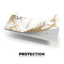 Gold Foiled Marble v1 - Premium Protective Decal Skin-Kit for the Apple Credit Card
