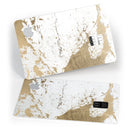 Gold Foiled Marble v1 - Premium Protective Decal Skin-Kit for the Apple Credit Card