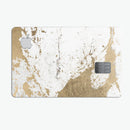 Gold Foiled Marble v1 - Premium Protective Decal Skin-Kit for the Apple Credit Card