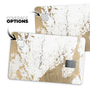 Gold Foiled Marble v1 - Premium Protective Decal Skin-Kit for the Apple Credit Card