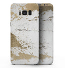 Gold Foiled Marble v1 - Samsung Galaxy S8 Full-Body Skin Kit