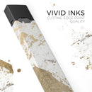 Gold Foiled Marble v1 - Premium Decal Protective Skin-Wrap Sticker compatible with the Juul Labs vaping device