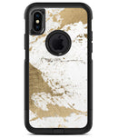 Gold Foiled Marble v1 - iPhone X OtterBox Case & Skin Kits