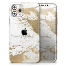 Gold Foiled Marble v1  - Protective Skin Wrap & Decal – Compatible with iPhone SE to iPhone 17 Pro Max (All Models)