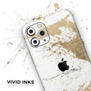 Gold Foiled Marble v1  - Protective Skin Wrap & Decal – Compatible with iPhone SE to iPhone 17 Pro Max (All Models)