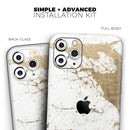 Gold Foiled Marble v1  - Protective Skin Wrap & Decal – Compatible with iPhone SE to iPhone 17 Pro Max (All Models)