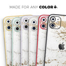 Gold Foiled Marble v1  - Protective Skin Wrap & Decal – Compatible with iPhone SE to iPhone 17 Pro Max (All Models)