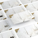 Gold Foiled Marble v2 - Premium Protective Decal Skin-Kit for the Apple Credit Card