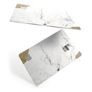 Gold Foiled Marble v2 - Premium Protective Decal Skin-Kit for the Apple Credit Card
