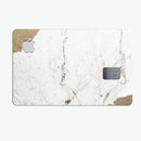 Gold Foiled Marble v2 - Premium Protective Decal Skin-Kit for the Apple Credit Card