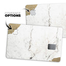 Gold Foiled Marble v2 - Premium Protective Decal Skin-Kit for the Apple Credit Card