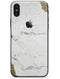 Gold Foiled Marble v2 - iPhone X Skin-Kit