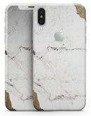 Gold Foiled Marble v2 - iPhone X Skin-Kit