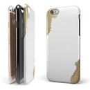 Gold Foiled White v1 iPhone 6/6s or 6/6s Plus 2-Piece Hybrid INK-Fuzed Case