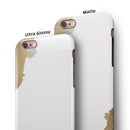 Gold Foiled White v1 iPhone 6/6s or 6/6s Plus 2-Piece Hybrid INK-Fuzed Case