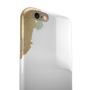 Gold Foiled White v1 iPhone 6/6s or 6/6s Plus 2-Piece Hybrid INK-Fuzed Case
