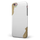 Gold Foiled White v1 iPhone 6/6s or 6/6s Plus 2-Piece Hybrid INK-Fuzed Case