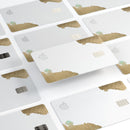 Gold Foiled White v1 - Premium Protective Decal Skin-Kit for the Apple Credit Card