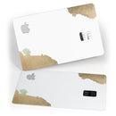 Gold Foiled White v1 - Premium Protective Decal Skin-Kit for the Apple Credit Card