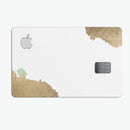 Gold Foiled White v1 - Premium Protective Decal Skin-Kit for the Apple Credit Card