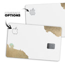 Gold Foiled White v1 - Premium Protective Decal Skin-Kit for the Apple Credit Card